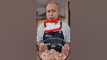 Clean pork intestine the right way for a smell free cooking experience! #homecooking