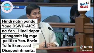 Hindi natin pondo Yang DSWD-AICS na Yan . Hindi dapat ginagamit Ng mga politiko Yan. #recapchannel