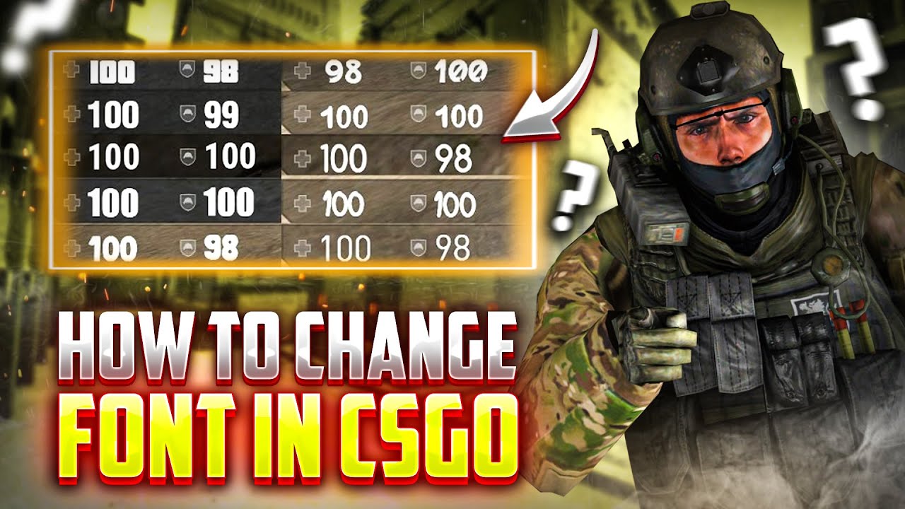 CUM SĂ ÎȚI SCHIMBI FONT-UL ÎN CSGO (2023) - YouTube