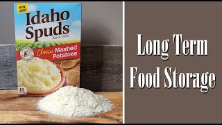 Storing Instant Potato Flakes in Long Term Food Storage