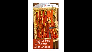 Carrot Tart with Ricotta & Goat Cheese: Easter recipes #shorts by Dorothy Stainbrook 276 views 2 years ago 1 minute, 1 second