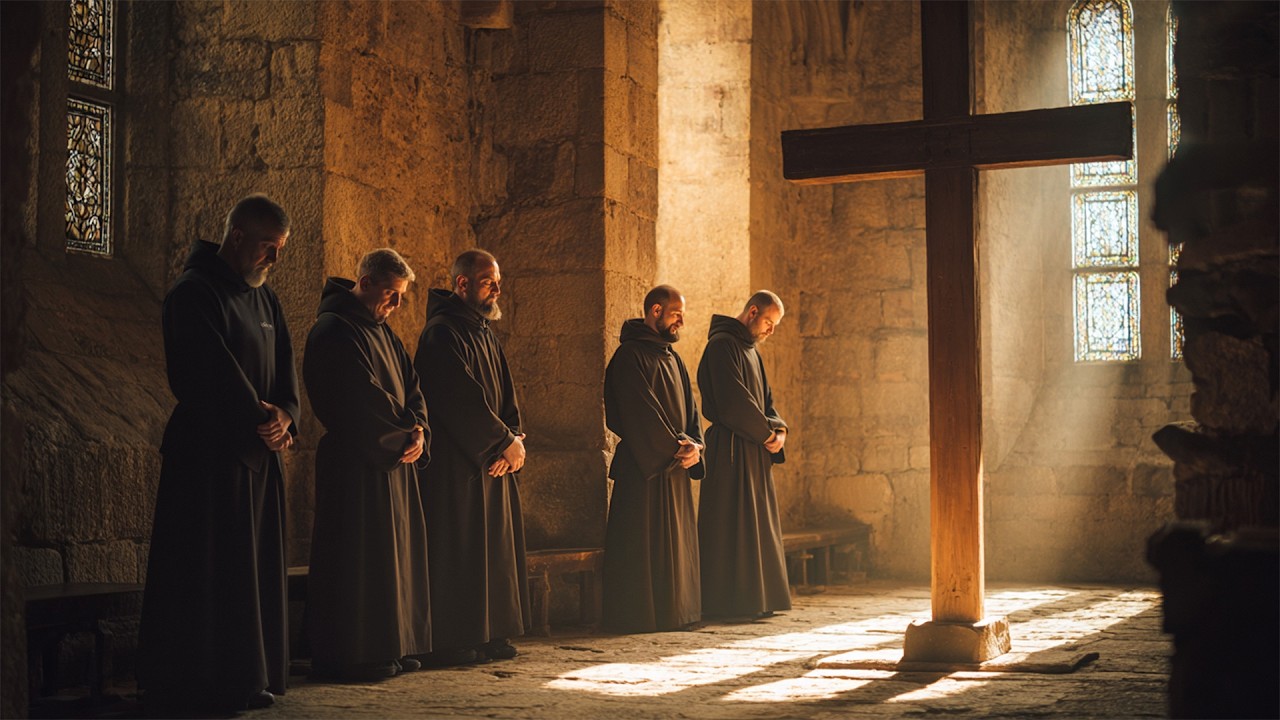 Gregorian Chants Prayer for Peace and Inner | Benedictine Monks Worship Christ