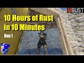 SOLO Day 1 - 10 Hours of Rust in 10 Minutes - RUST 2022