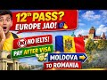 Moldova Study Visa 2026 🇲🇩 | No IELTS ❌ | Pay After Visa 💸 | Romania Transfer 🇪🇺