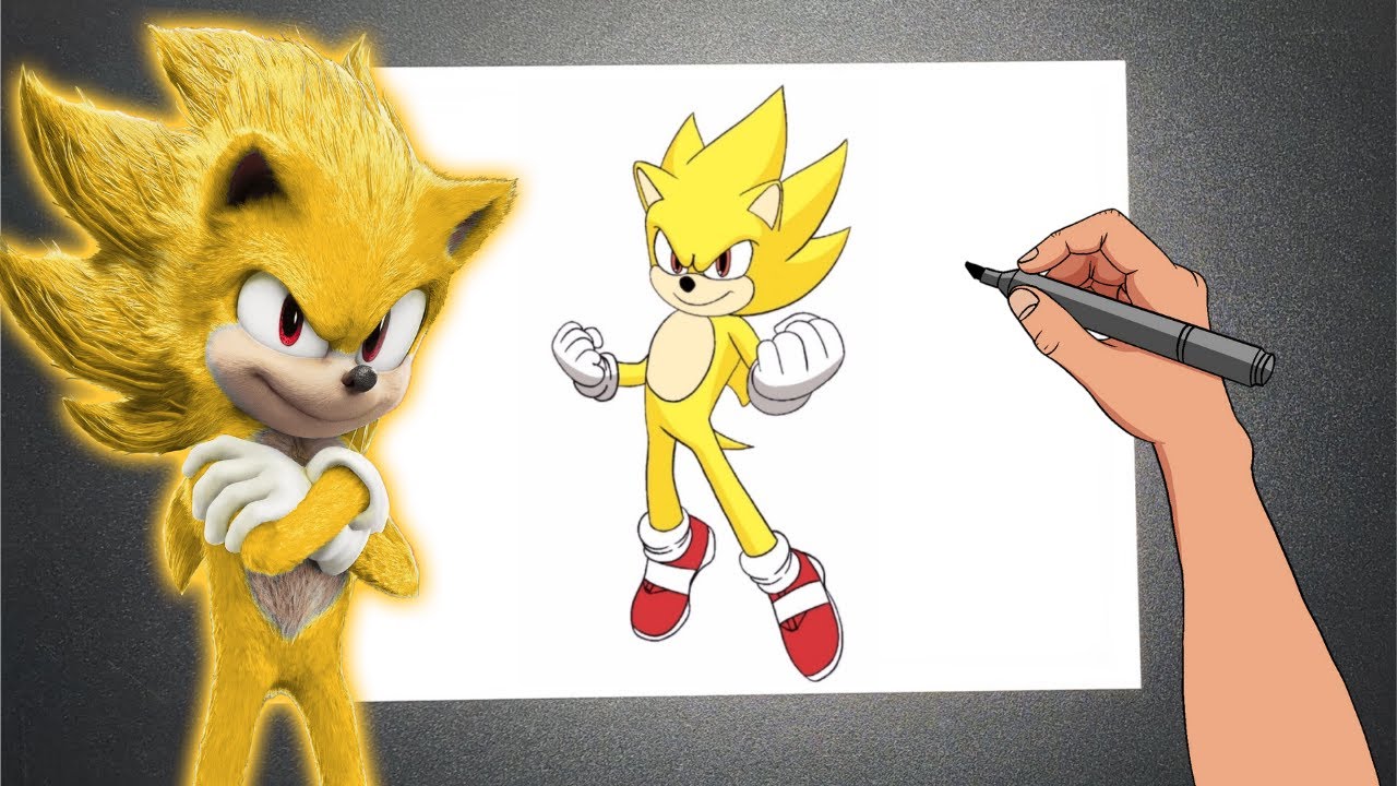 Super Sonic Como Desenhar