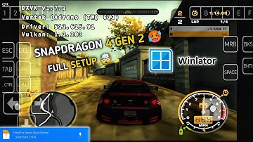 🤯 Need for Speed Most Wanted Winlator | Snapdragon 4 Gen 2 | Winlator Mali | Full Setup