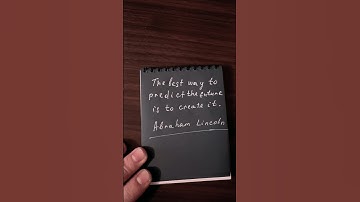 The best way to predict the future is to create it. - Abraham Lincoln#future