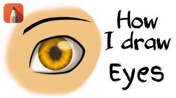 How I draw eyes digitally - on android [Tutorial] - Autodesk Sketchbook