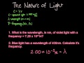 The Nature of Light Part 1