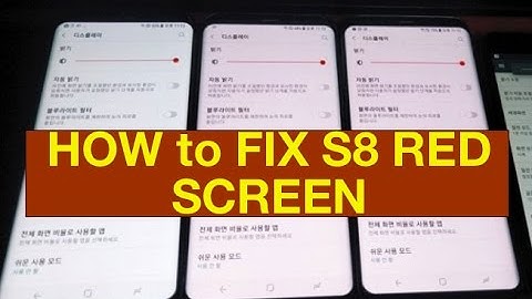 How to FIX S8 S9 S10 Note 8 9 10  RED SCREEN ISSUE DEFECT Samsung GALAXY burn in OLED