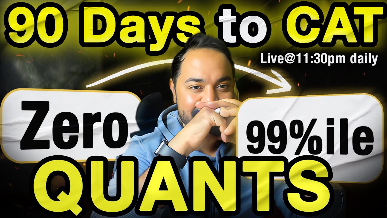 3 Months To CAT 2024 | Quants Strategy | Important Topics | Daily ...