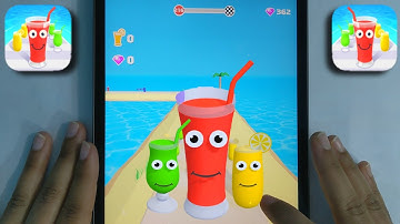 Juice Run #9 All Levels Gameplay IOS Handcam
