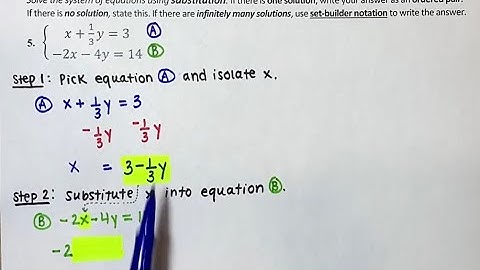 3.1: Solve Systems of Equations by Graphing, Substitution, & Elimination