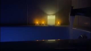 Bathtub Filling ASMR // Full Pressure Filling with Underwater Lights 8 Hour Loop