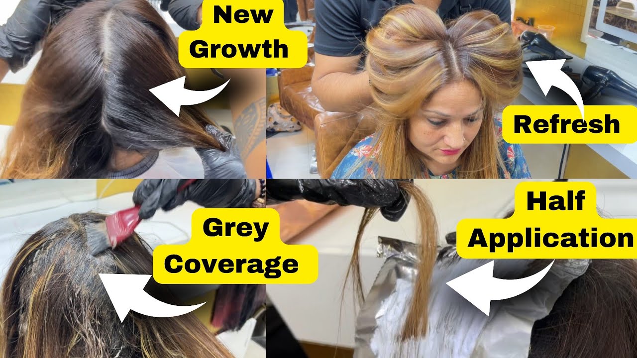 Highlights Refresh With Grey Coverage in New Growth| पुरानी हाईलाइट को कैसे करे  Refresh||Salonfact