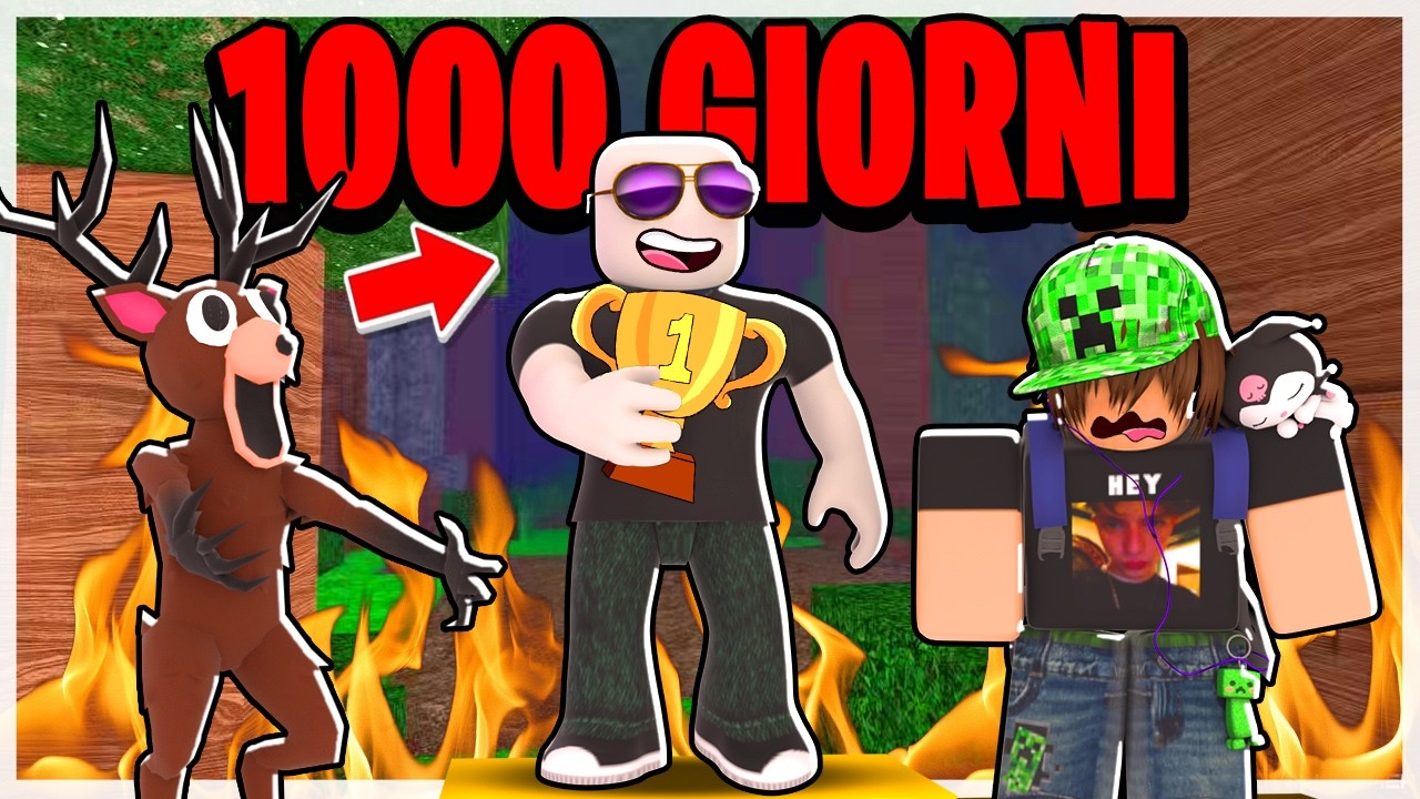 HO FATTO le 1088 NOTTI su 99 NOTTI nella FORESTA su ROBLOX (Battuto @lollolacustre)