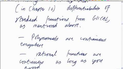 Lecture 13a: Math. Analysis - Continuation of Functions, Limits and Continuity