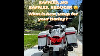 BAFFLES, NO BAFFLES, OR REDUCER? WHICH IS THE BEST SETUP FOR YOUR KHROMEWERKS EXHAUST ON A HARLEY?