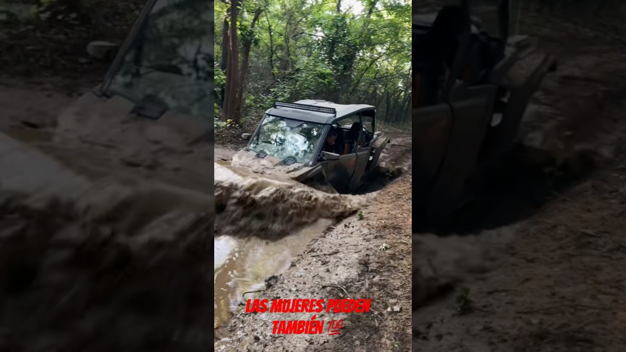 Girls Goin’ Muddin’ #girl #offroad #adventure #rzr #canam #mud