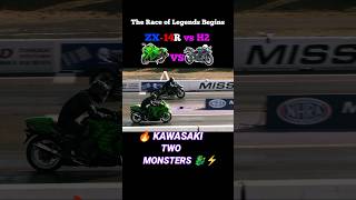 Kawasaki H2 Vs Zx-14R Two Legendary Machines Face Off.