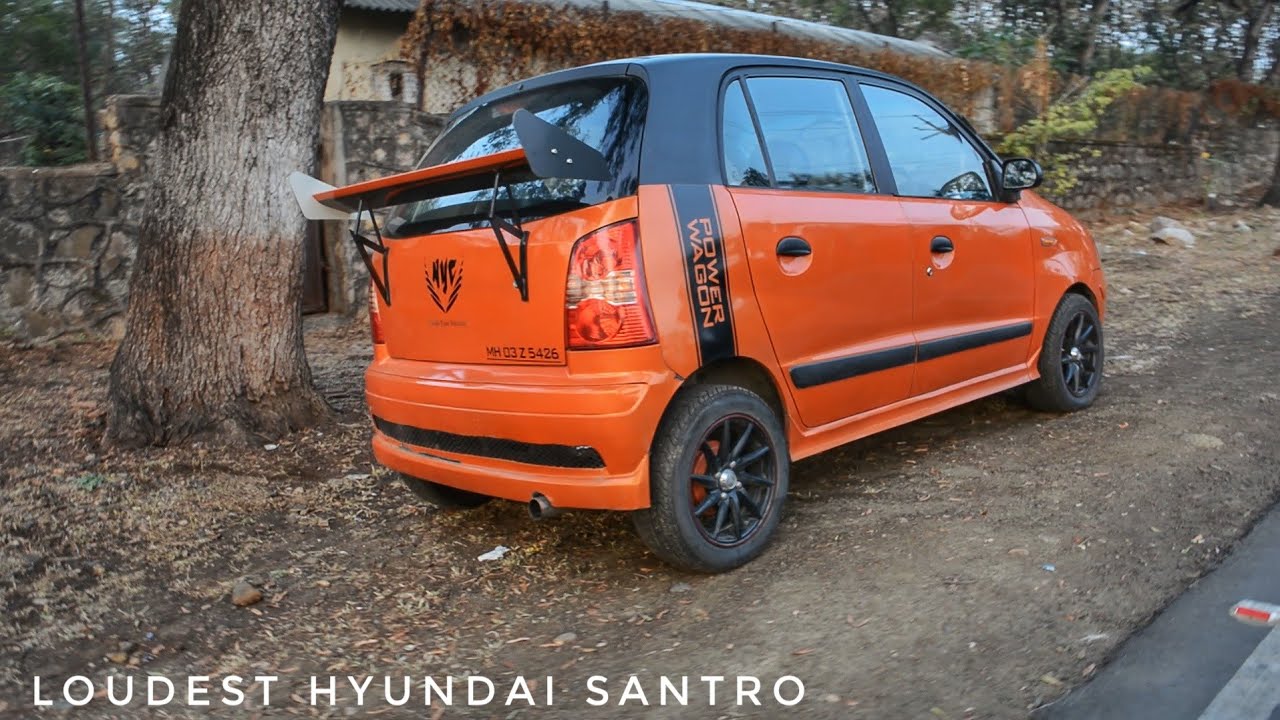 Custom Cars Episode 5 Cute Santro With Loud Exhaust