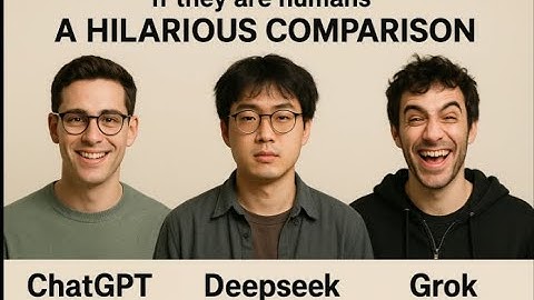 if AI bots were human|AI comparison |AI Showdown: Grok, ChatGPT, Deepseek React to HILARIOUS Queries