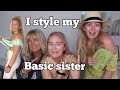 I Style My BASIC SISTER! We Rate The Outfits!