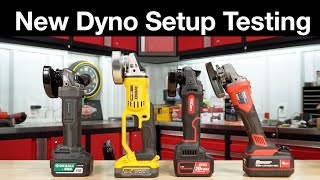 Brushed Cordless Grinders,  New Dyno Setup Testing