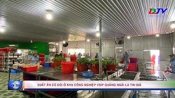 Suất ăn có dòi ở khu công nghiệp VSIP Quảng Ngãi là tin giả