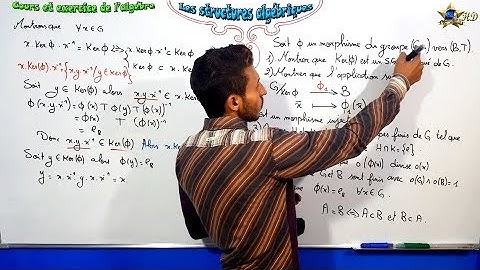 Exercice 4 dans les structures algébriques Partie 1