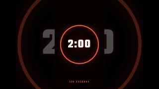 2:00 Minute Timer | 120 Second Countdown Timer [Clear Audio]