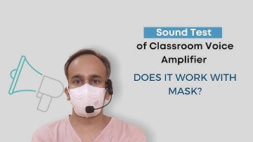 Sound Test of N511-UHF - Nefficar Classroom Wireless Voice Amplifier - for Teachers & Doctors