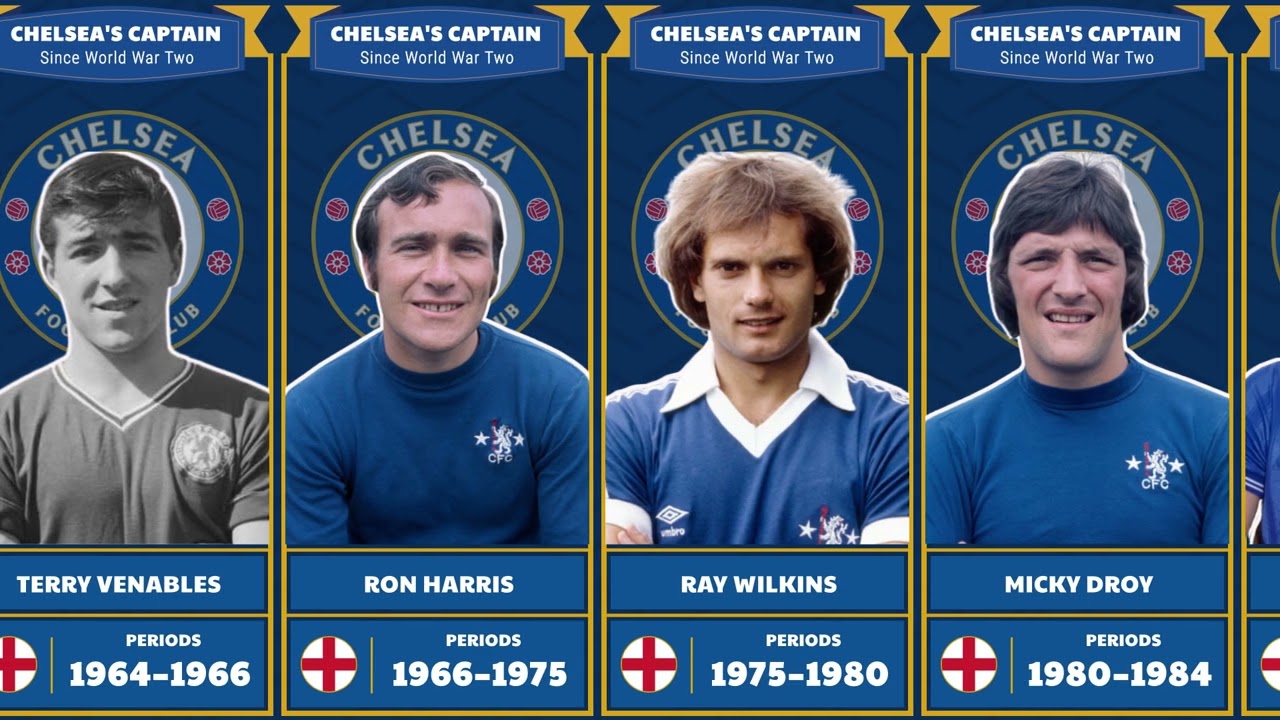 ALL CHELSEA'S CAPTAIN SINCE WORLD WAR II