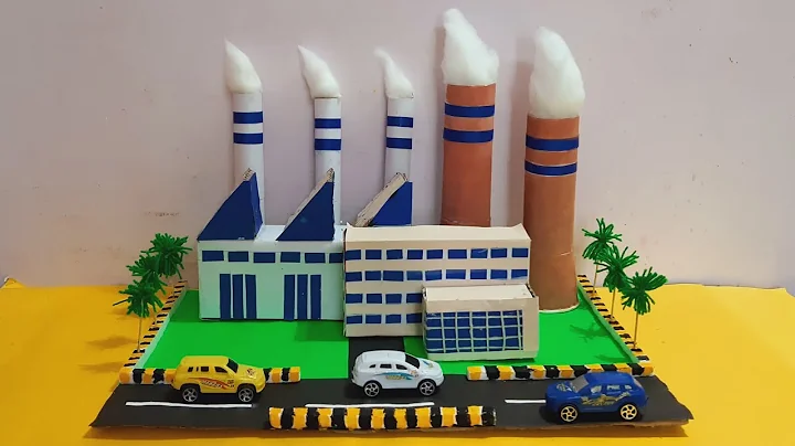 Air pollution working model science project | Pollution model making | Air pollution factory model