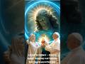 🕊✝️A Celestial Embrace — Jesus’s Radiant Blessings Flow Through Pope Francis and Mother Mary✝️🕊