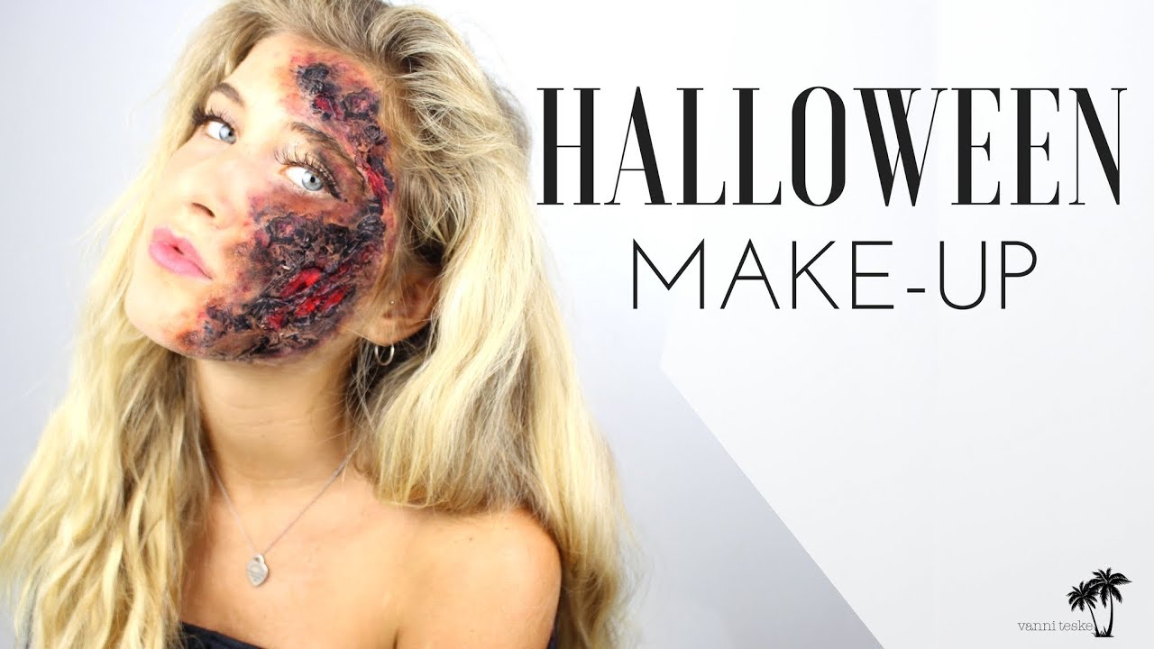 Verbrennungen mit GELATINE: Narben, Wunden Make Up HALLOWEEN