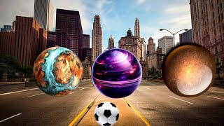 ⚽When Football Destroyed Emojis, Planets and Animals! ⚽😈🪐🌍👹🐱🐶🐻🐘