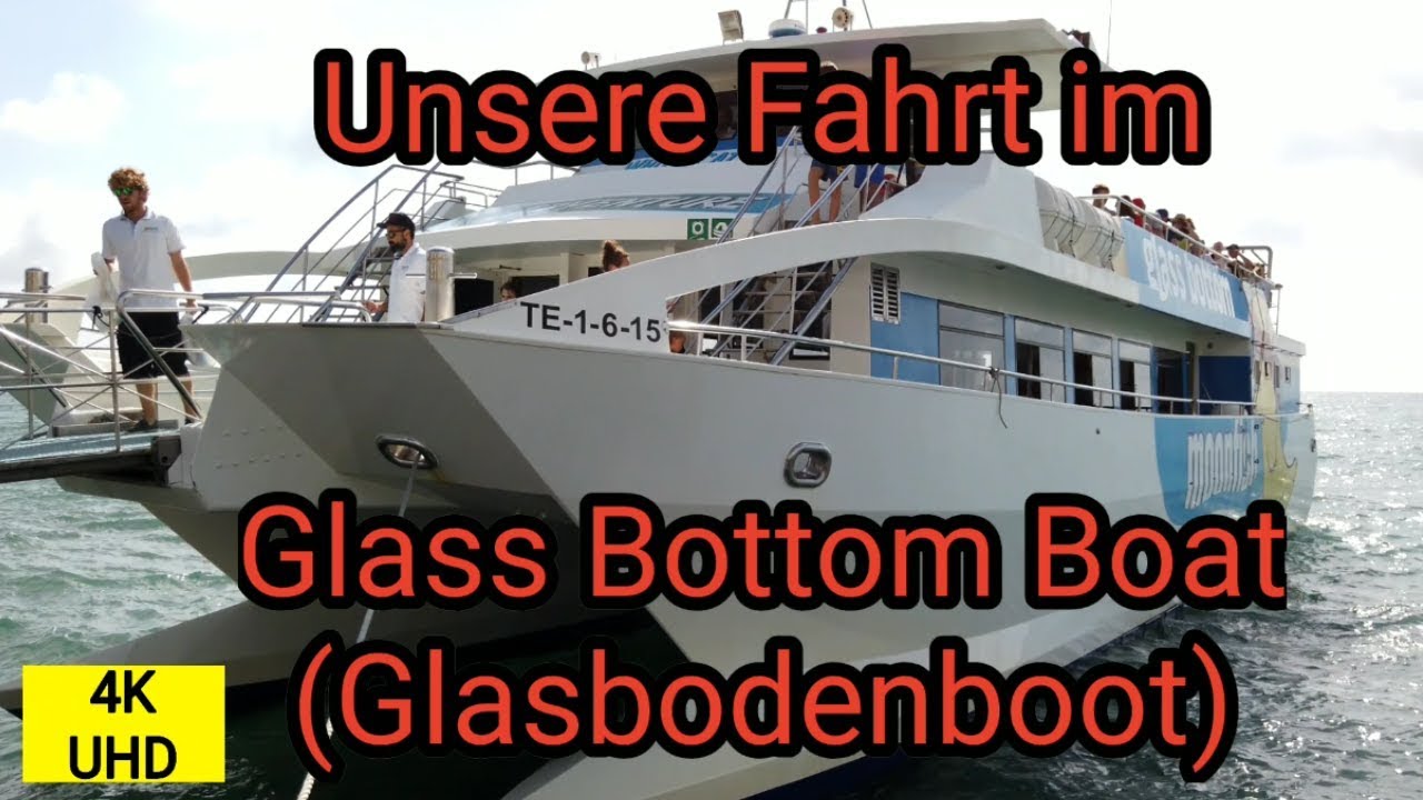 Fahrt im Glass Bottom Boat in Cala Millor 2019 auf Mallorca, Spanien ...