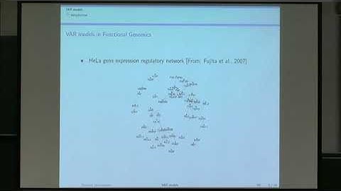 Prof. George Michailidis | Vector Autoregressive based Network Models