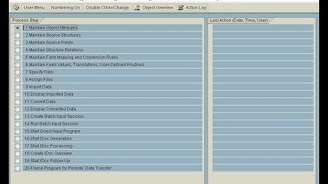 SAP LSMW - Transaction data upload using LSMW tool in SAP (Legacy System Migration Workbench)