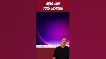 Taakbalk automatisch verbergen #windows