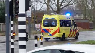 A1 Ambulance 21-106 naar een spoedmelding in gemonde 