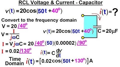 Electrical Engineering: Ch 10 Alternating Voltages & Phasors (28 of 82) RCL V=? & I=? - Inductor: Ex