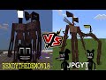 Siren Head & Cartoon Cat [Bendythedemon18] VS Siren Head & Cartoon Cat [JPGYT] Minecraft PE