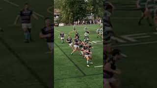 Rugby Quick ball @ ruck versus a solid defensive fold. Life U & Army go at it. #rugby #shorts #army