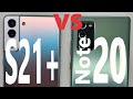 Samsung Galaxy S21+ vs Samsung Galaxy Note20  - SPEED TEST + multitasking - Which is faster!?