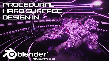 Procedural Hard Surface Design in Blender (Timelapse)