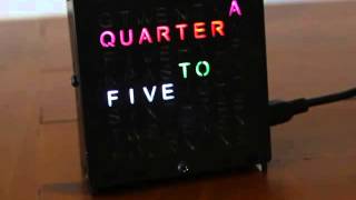 Mini WordClock Neopixel matrix