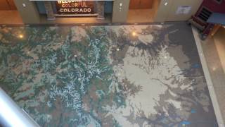 Terrazzo Map of Colorado, from Above