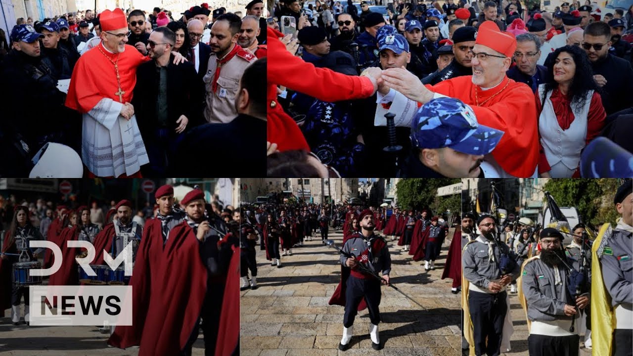 RARE MOMENTS: Palestinian Scouts Parade in Bethlehem as Christmas Eve Celebrations Begin | AK1B